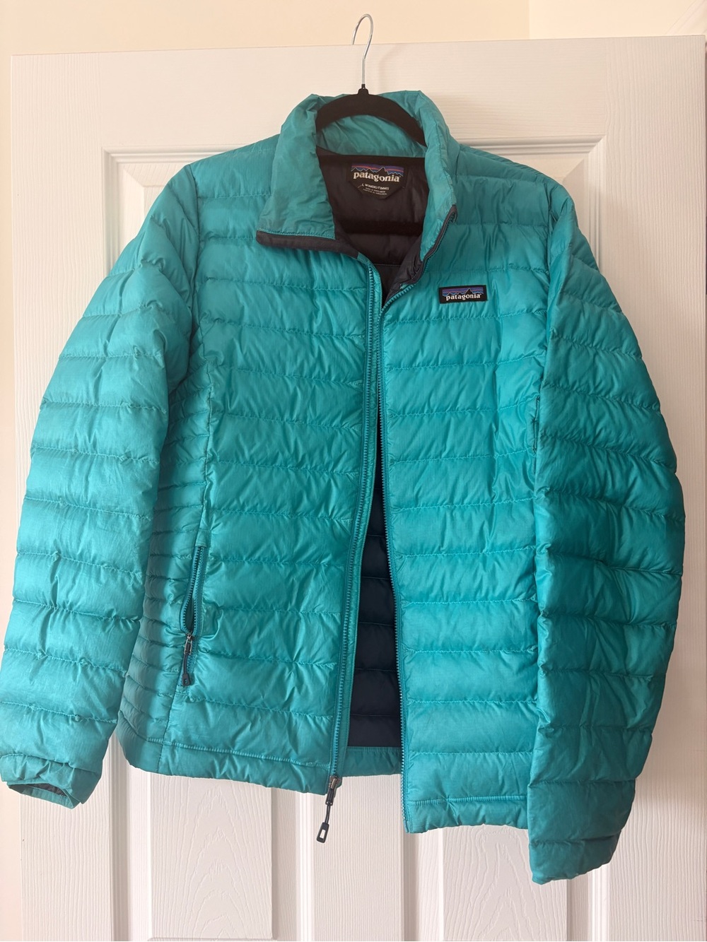 Patagonia Women’s Teal Quilted Down Puffer Jacket